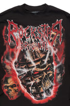 Torrez Black/Red Oversized Long Sleeve Graphic T-Shirt