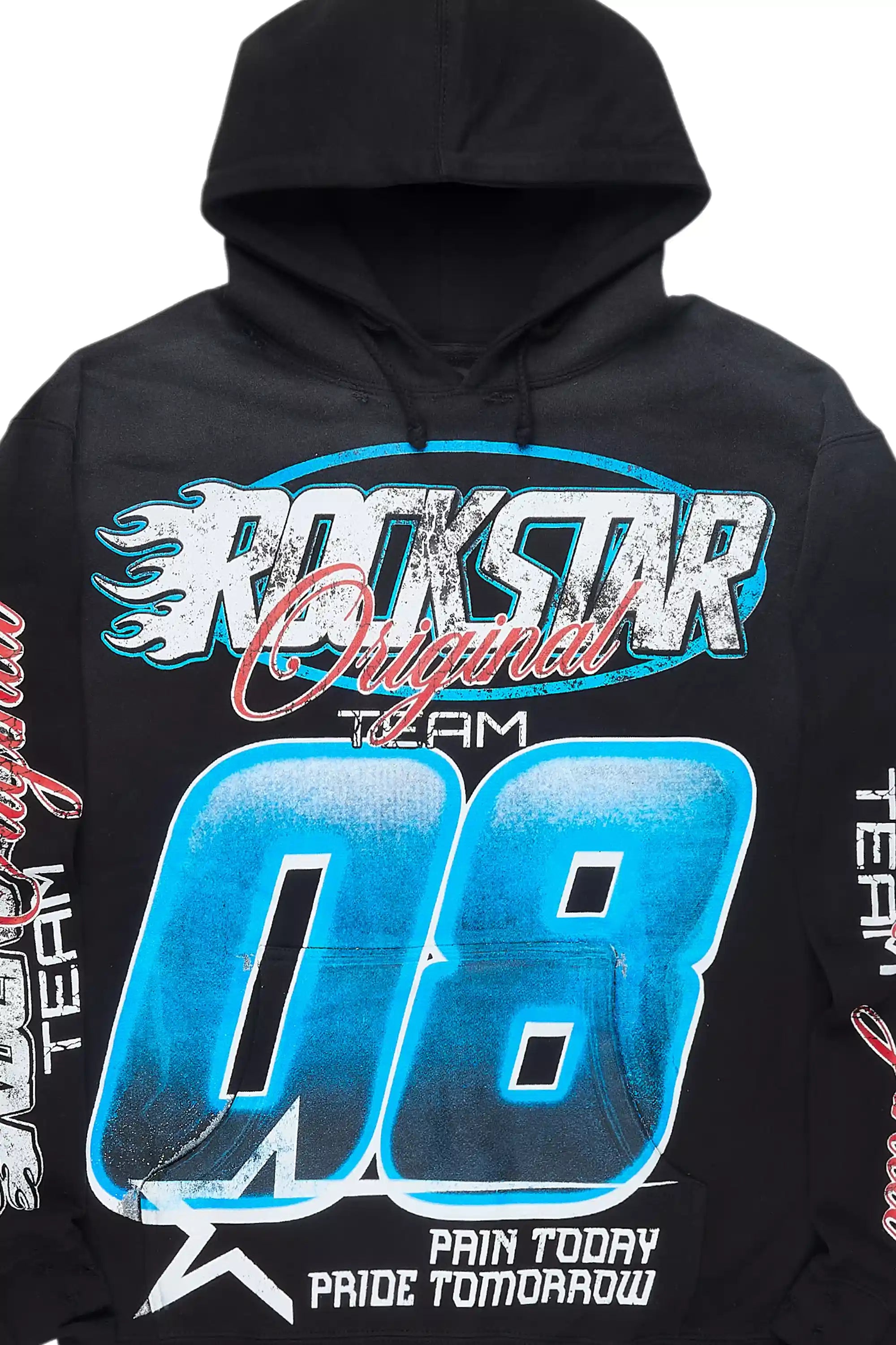 Mistelle Black Graphic Hoodie