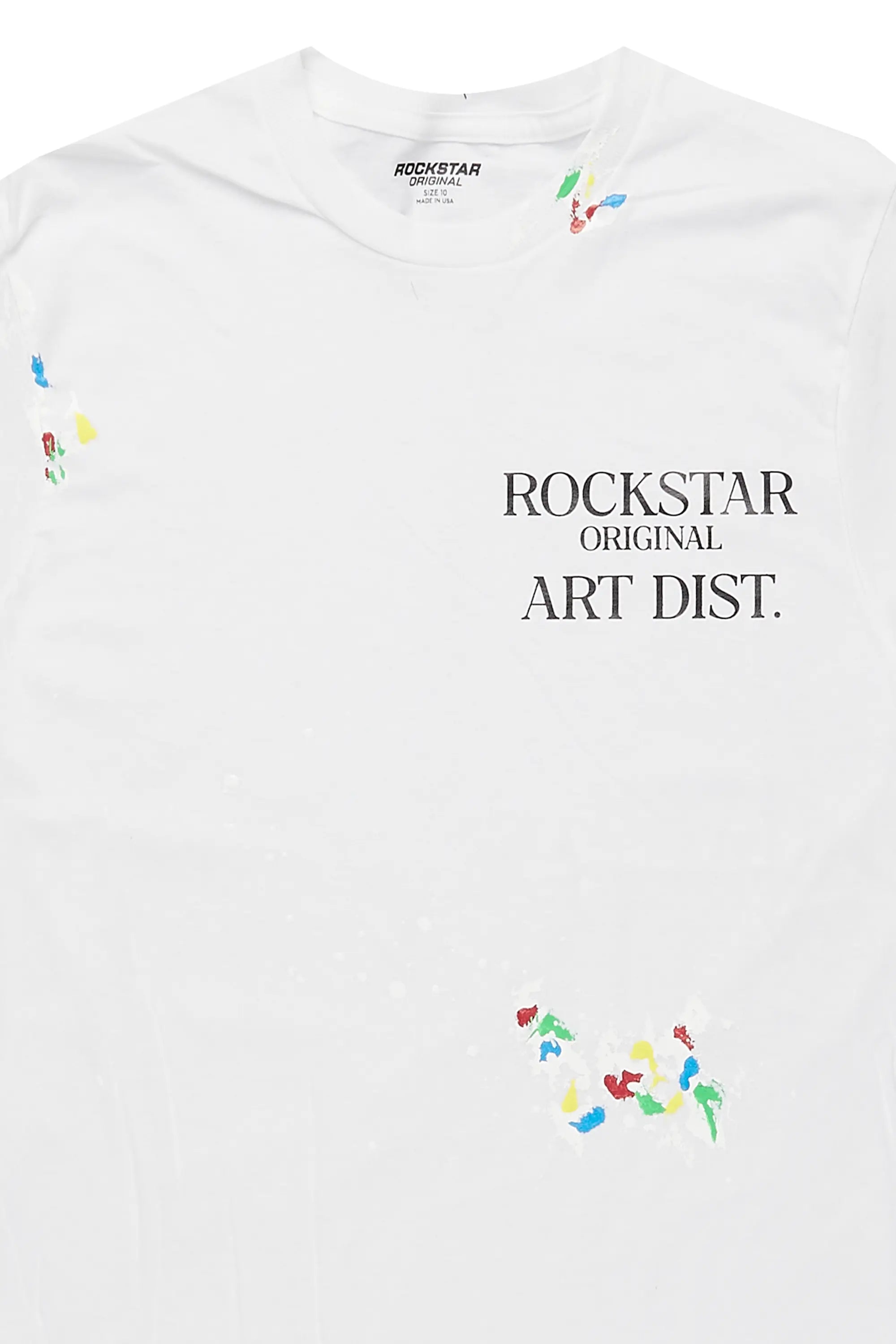 Boys Palmer White Graphic T-Shirt