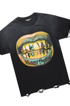 Gonen Black T-Shirt/Denim Short Set