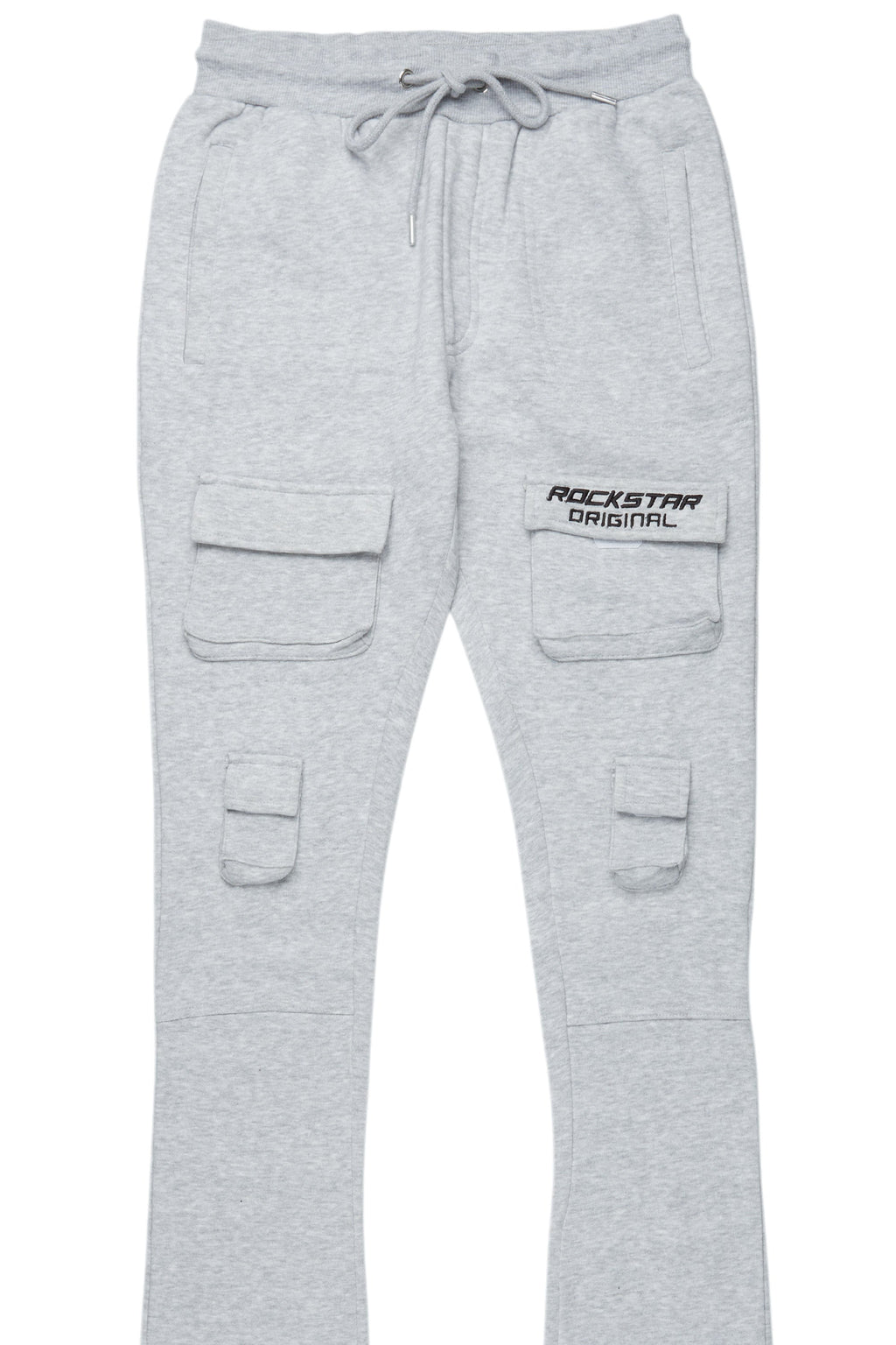 Connor Grey Stacked Flare Track Pant