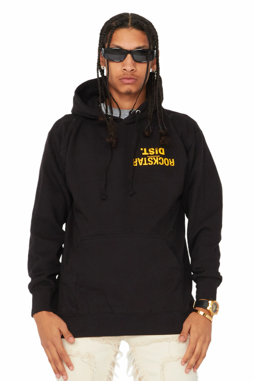 Martson Black Graphic Hoodie
