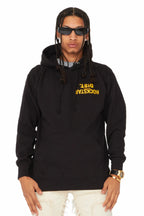 Martson Black Graphic Hoodie