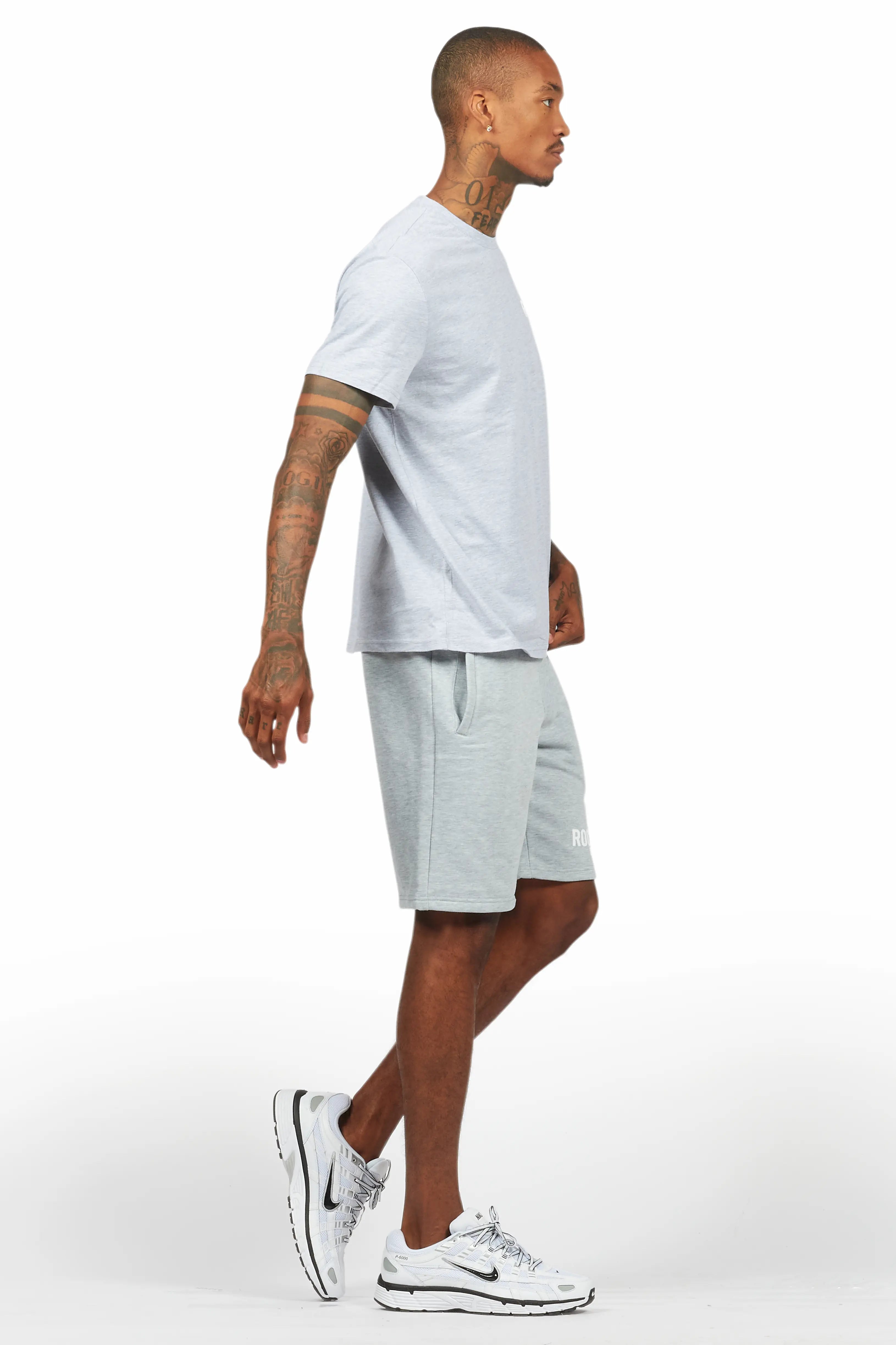 Sana Heather Grey Short Set