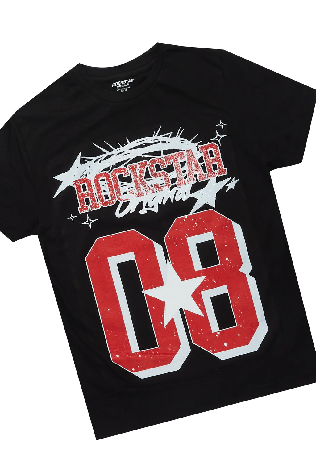 Boys Allstar Black/Burgundy T-Shirt Short Set