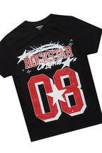 Boys Allstar Black/Burgundy T-Shirt Short Set