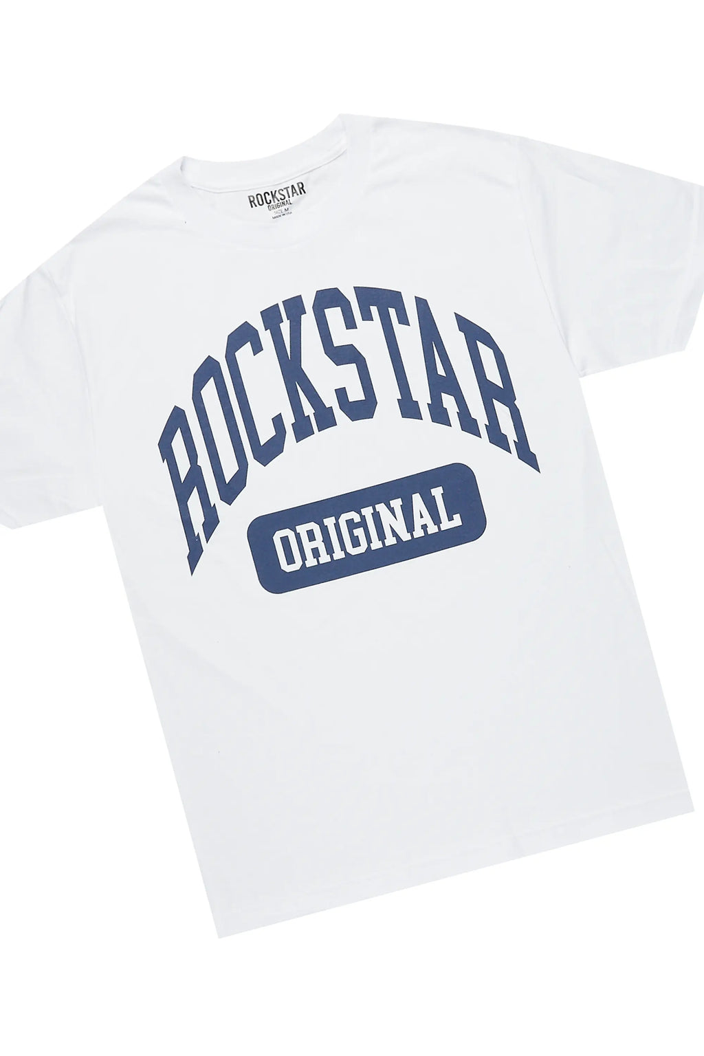 Jain White/Navy T-Shirt/Short Set