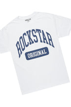 Jain White/Navy T-Shirt/Short Set