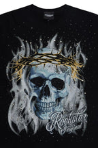 Blaise Black Graphic Rhinestone T-Shirt