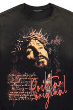 Egas Black Graphic Oversized T-Shirt