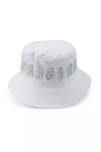 Charis White Rhinestone Graphic Bucket Hat