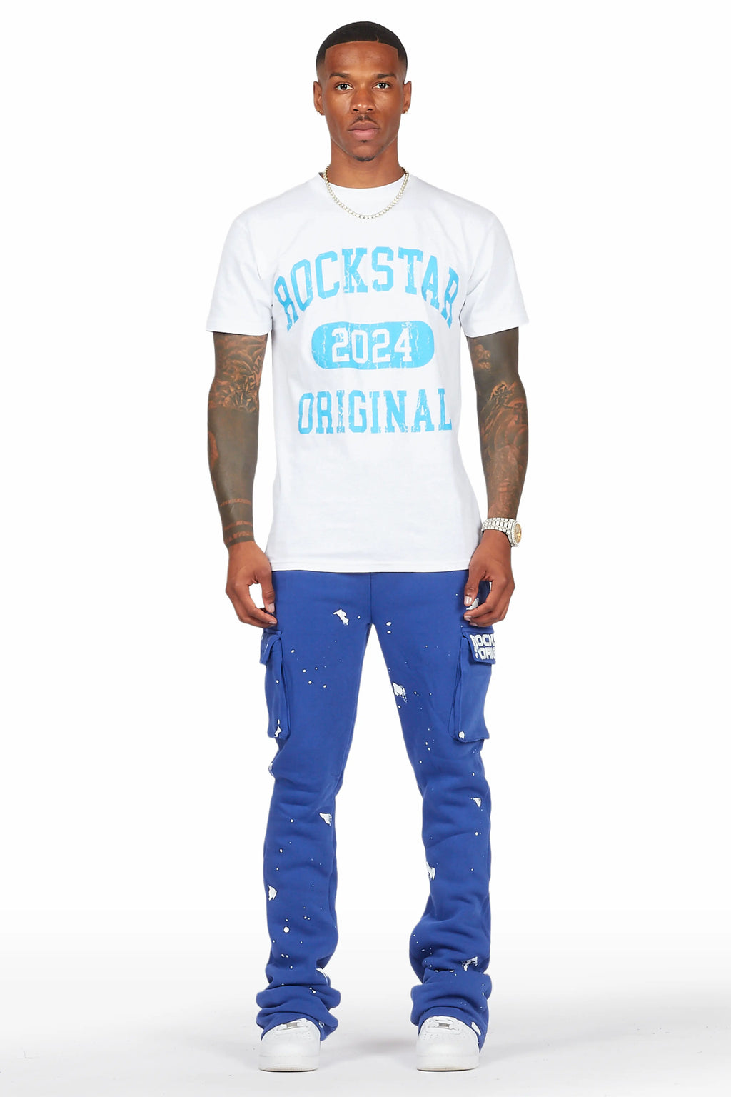 Radko Royal Stacked Flare Cargo Pants