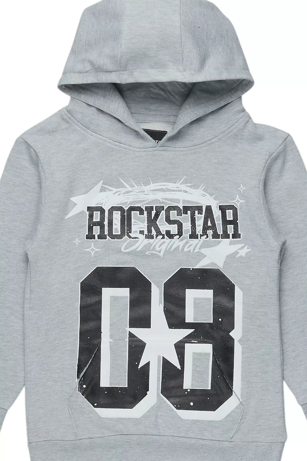 Boys Allstar Grey/Black Graphic Hoodie