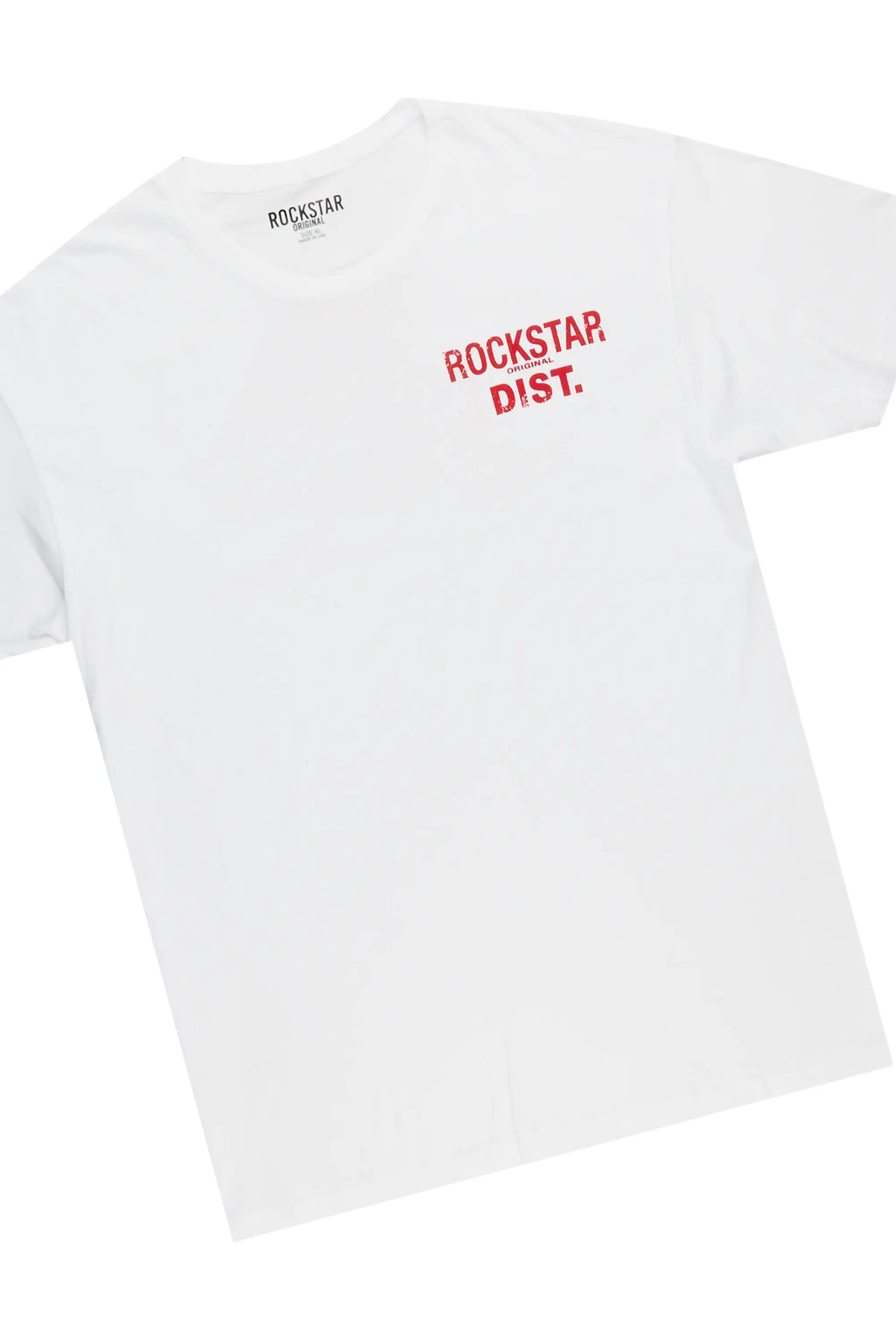 Lake White/Red T-Shirt/Stacked Flare Cargo Jean Bundle