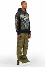 Yuri Olive Nylon Pants