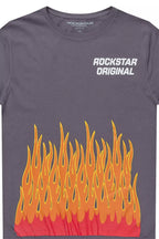 Boys Roeland Denim Blue Graphic T-Shirt