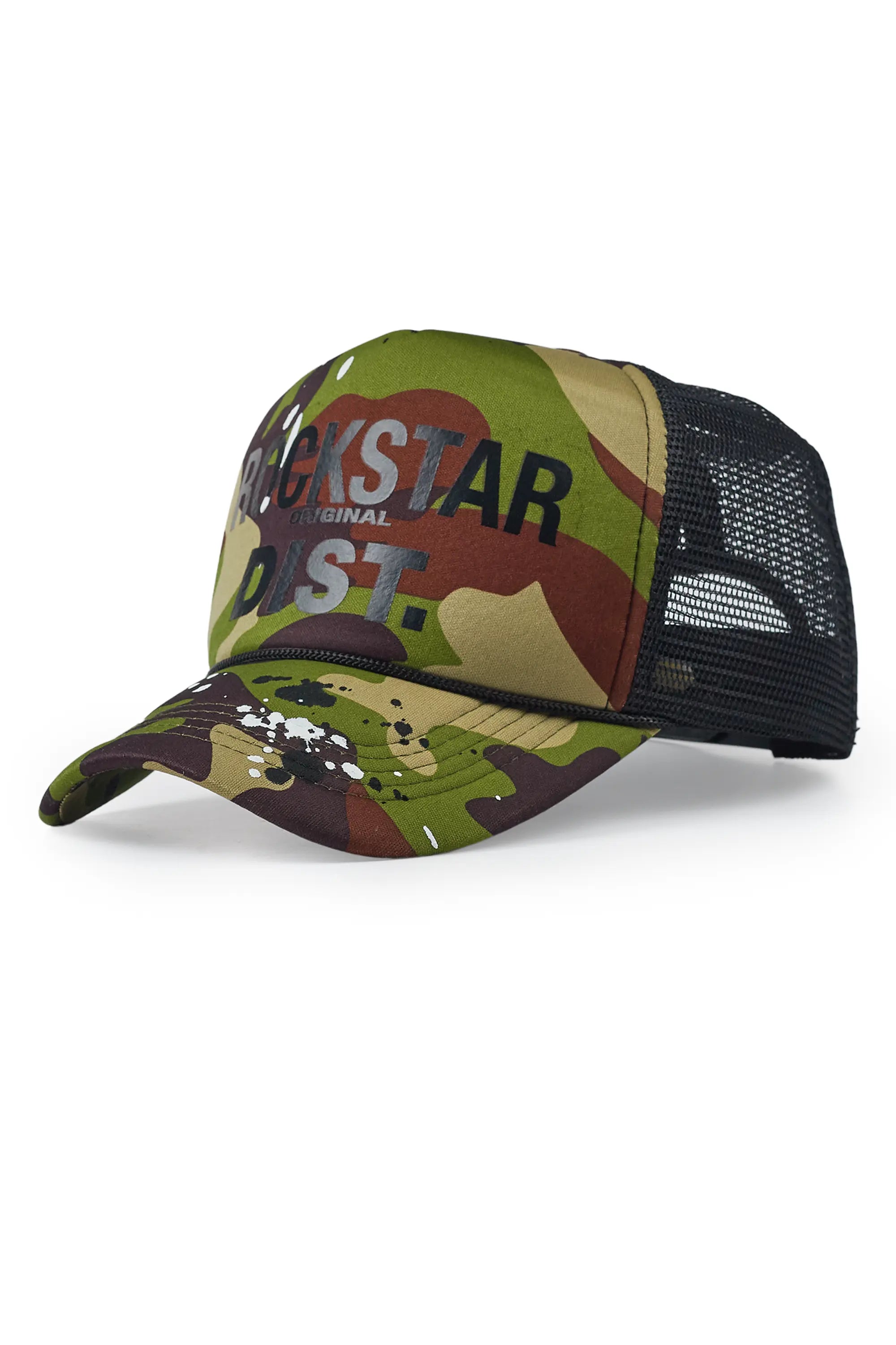 Sharnae Black/Camo Trucker Hat