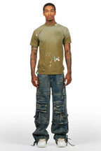 Three Maxi Blue Baggy Fit Jean