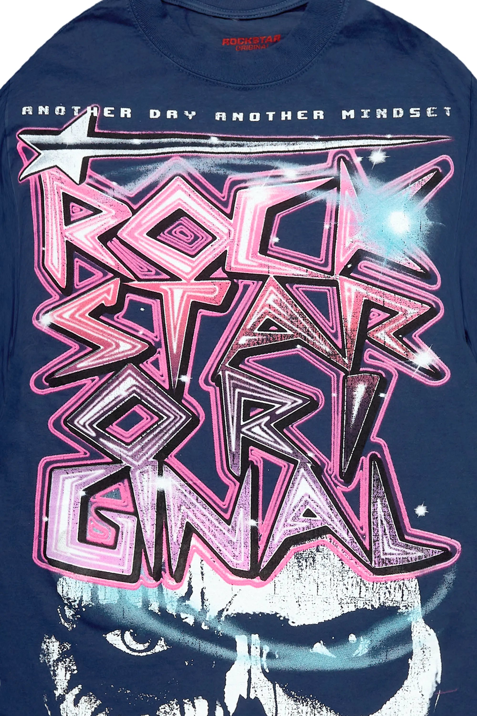 Krog Navy Oversized Graphic T-Shirt