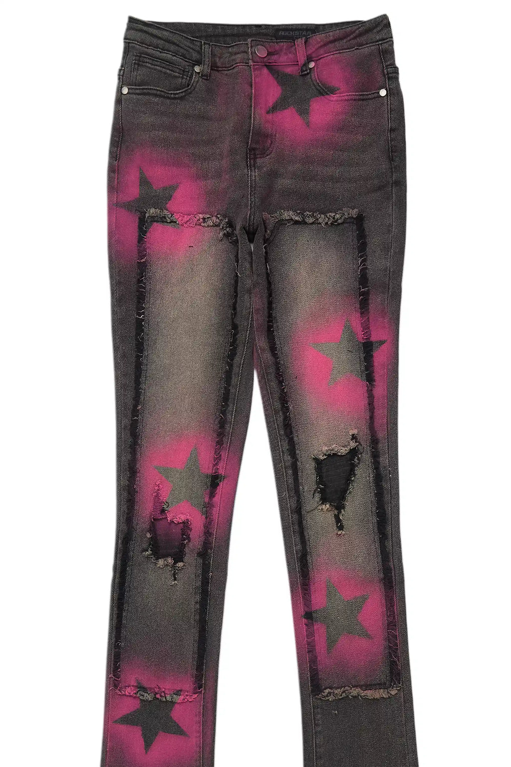 Ashanta Black Wash Super Stacked Jean