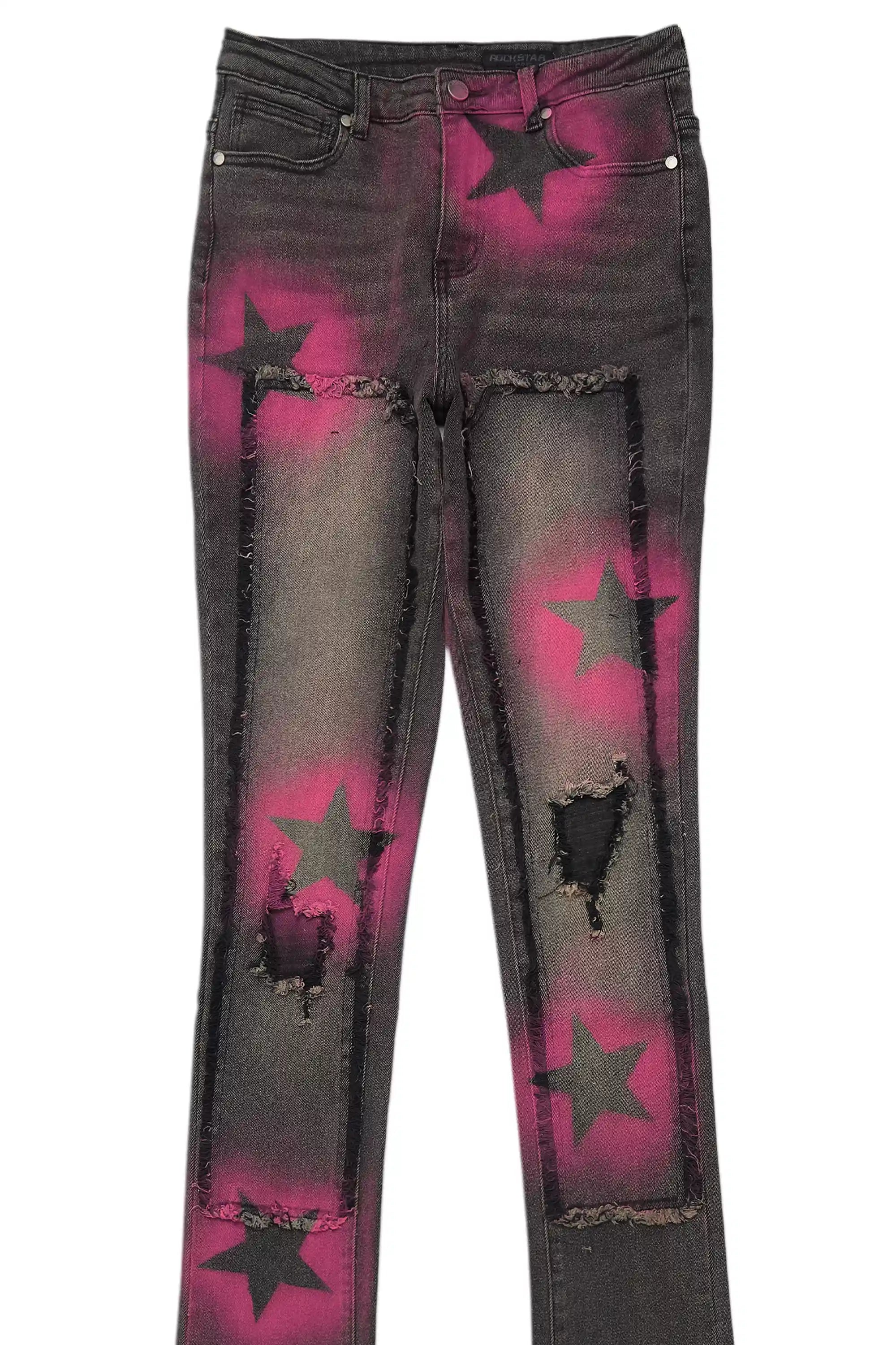 Ashanta Black Wash Super Stacked Jean