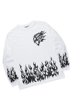 Bubble White/Grey Long Sleeve T-Shirt/Baggy Pant Set