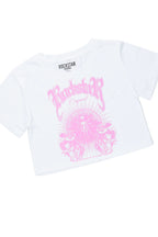 Girls Kahoni White T-Shirt/Denim Short Set