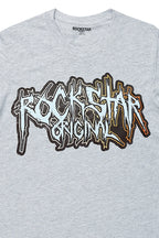 Boys Rishi Heather Grey Graphic T-Shirt