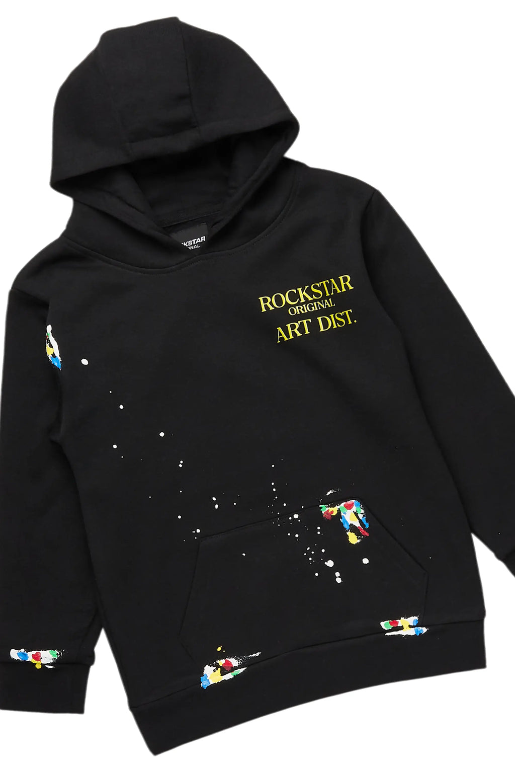 Boys Art Dist Black / Yellow  Stacked Track Set