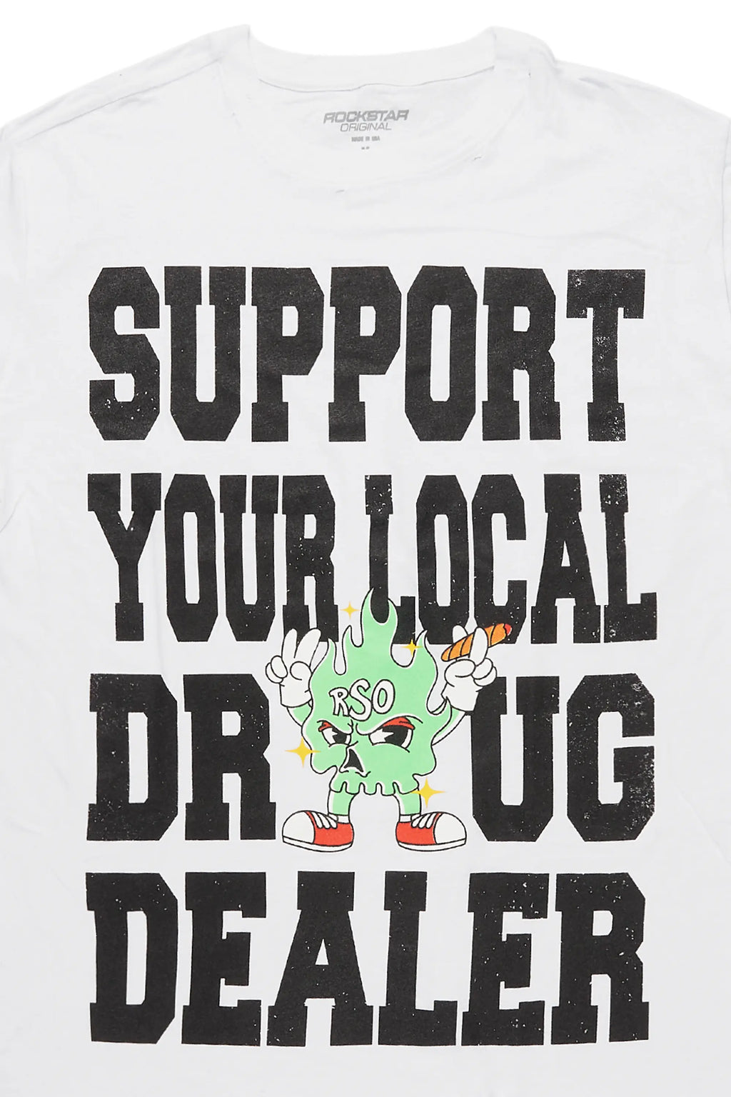 Tarl White Graphic Muscle T-Shirt