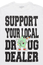 Tarl White Graphic Muscle T-Shirt