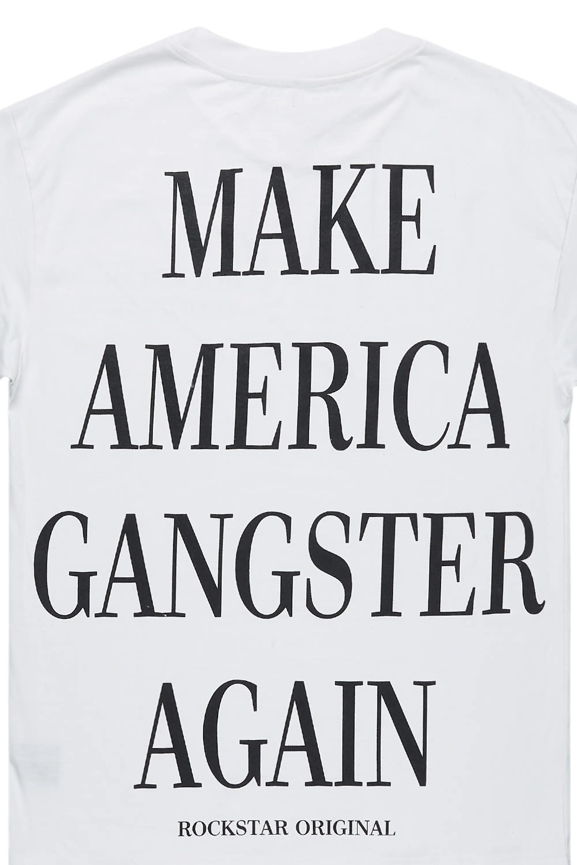 Drako White Oversized Graphic T-Shirt