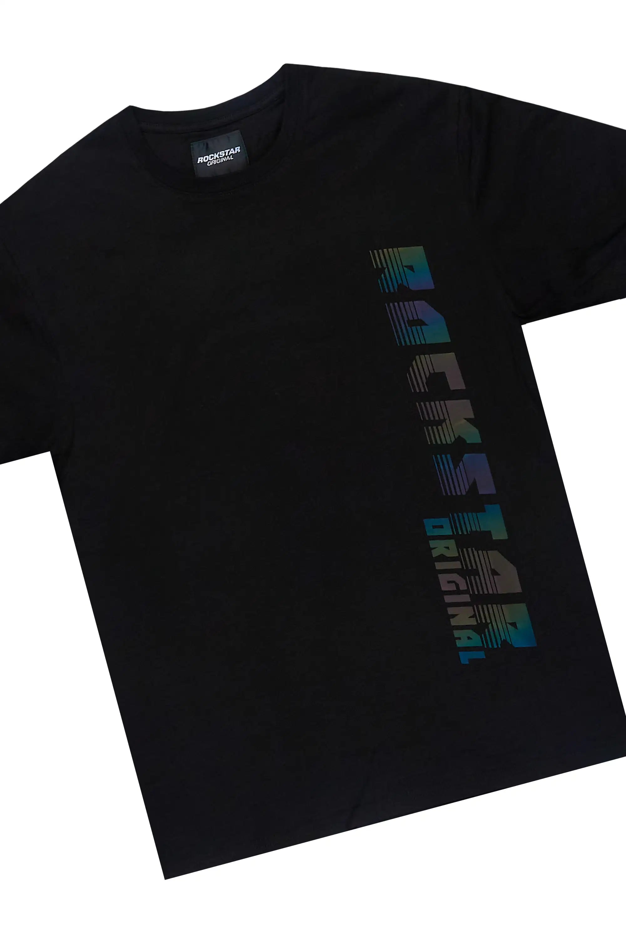 Xadrian Black T-Shirt/Short Set