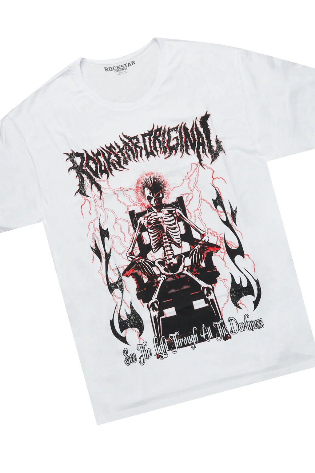 Deathrow White/Red T-Shirt/Stacked Flare Pant Set