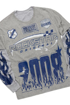 Amos Heather Grey Double Layer T-Shirt/Stacked Baggy Pant Set