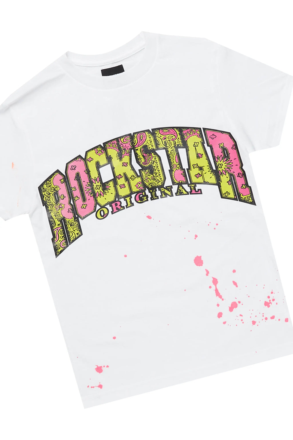 Girls Odie White/Black T-Shirt Cargo Jogger Set