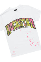 Girls Odie White/Black T-Shirt Cargo Jogger Set