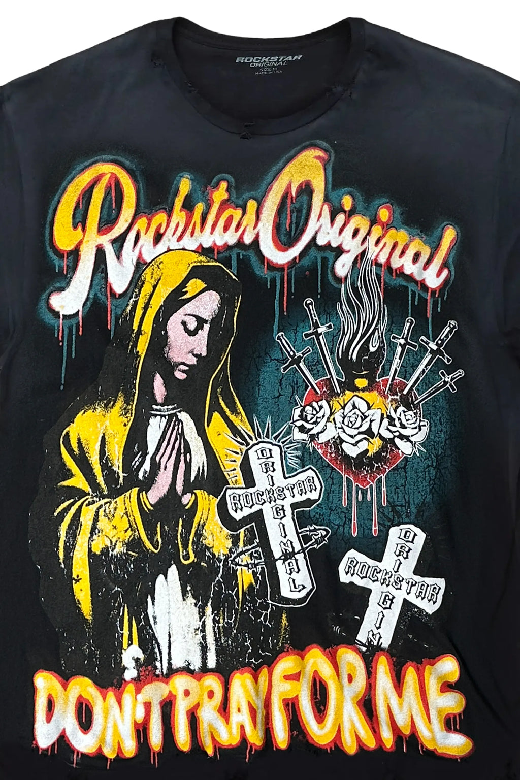 Loman Black Oversized Graphic T-Shirt