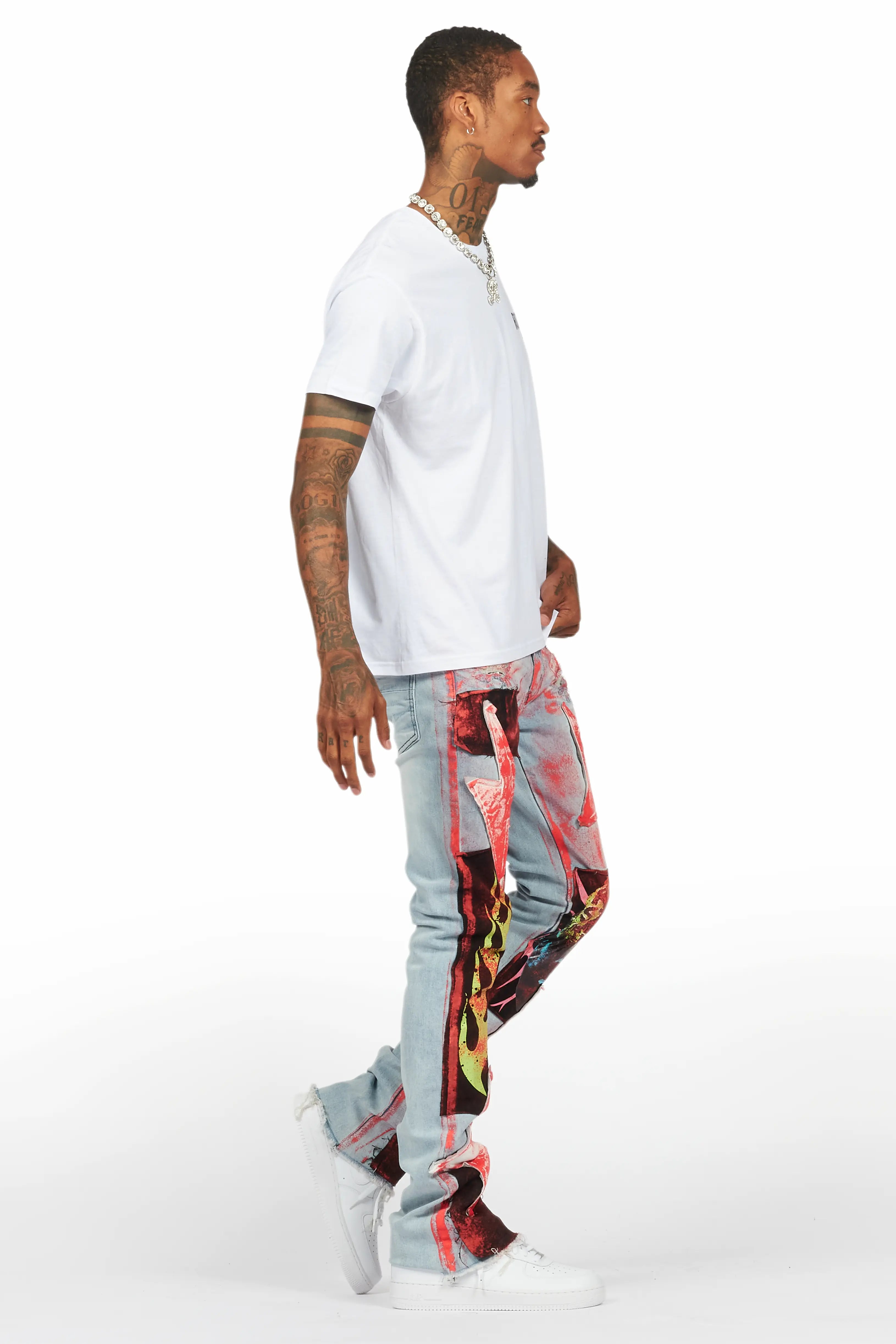 Sana White/Black Graphic T-Shirt