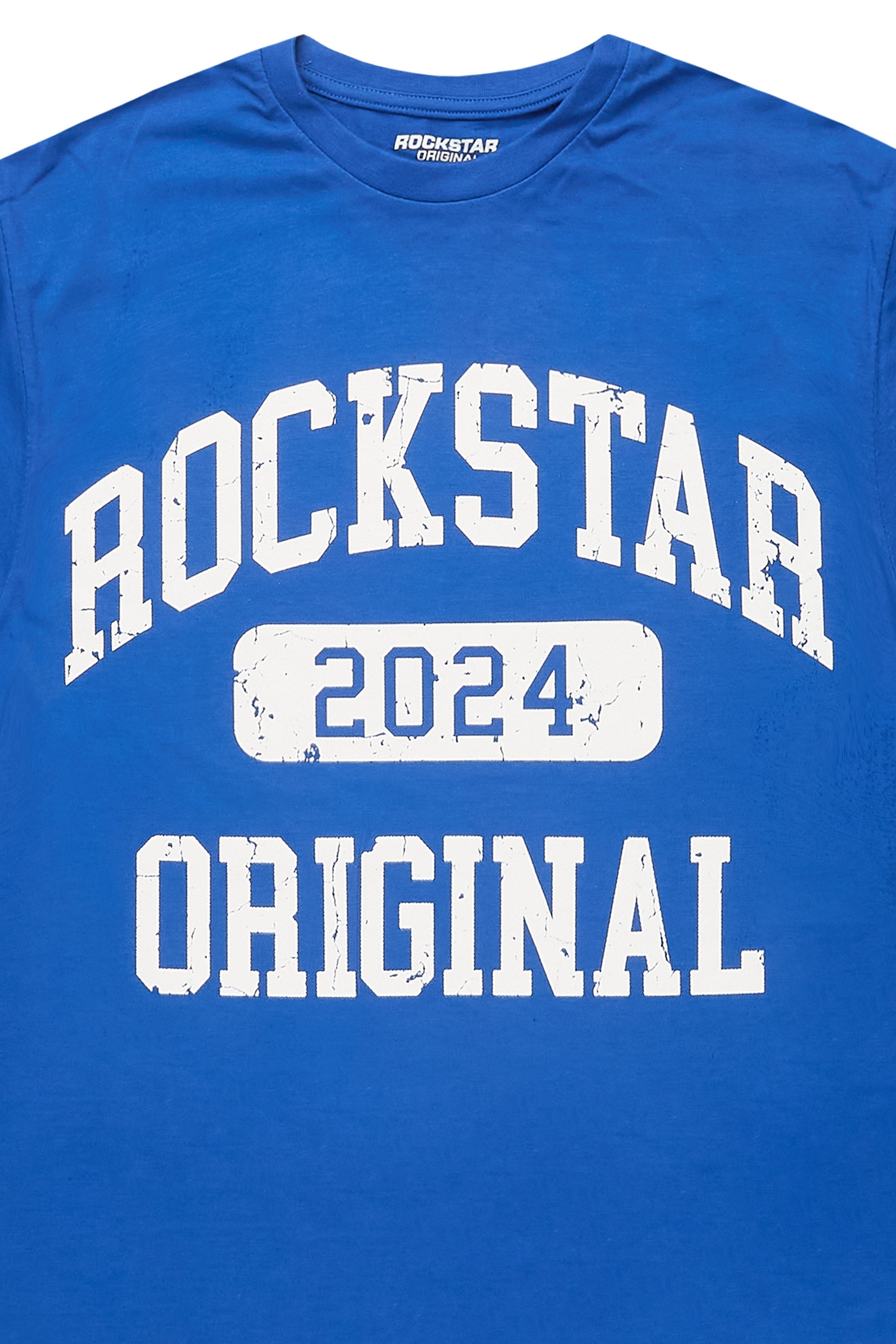 Myesha Royal Blue Oversized T-Shirt