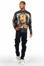 Lainer Black Graphic Crewneck