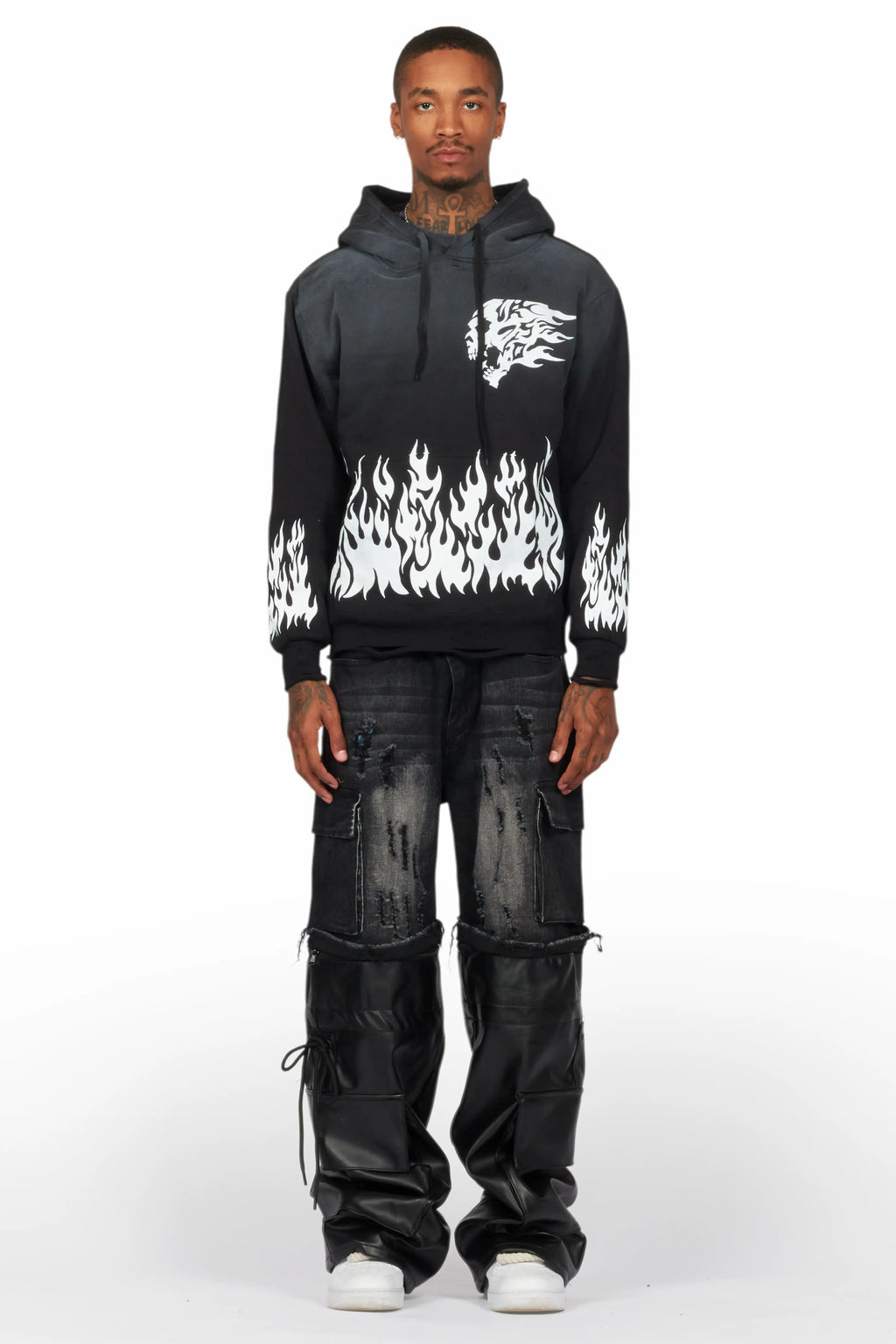 Bubble Black Graphic Hoodie