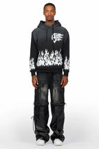 Bubble Black Graphic Hoodie