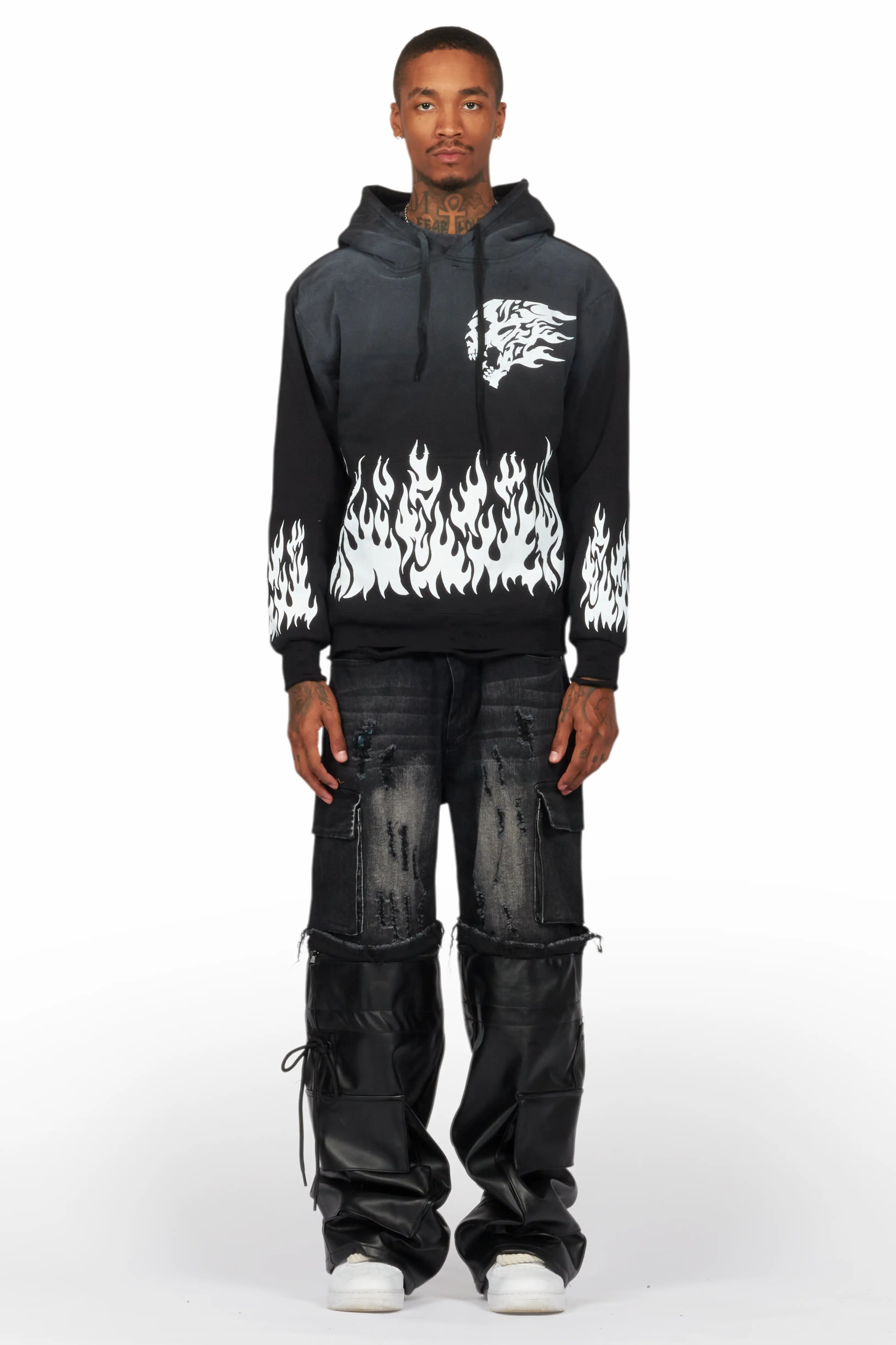 Bubble Black Graphic Hoodie