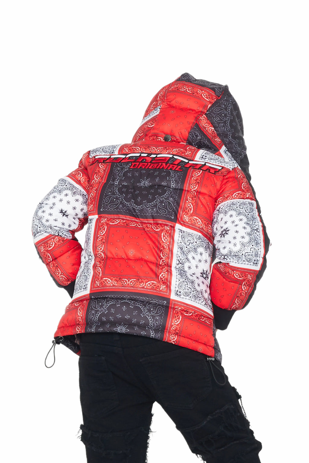 Kids Kyro Puffer Jacket-Red