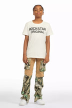 Boys Denka Beige Stacked Fit Jean