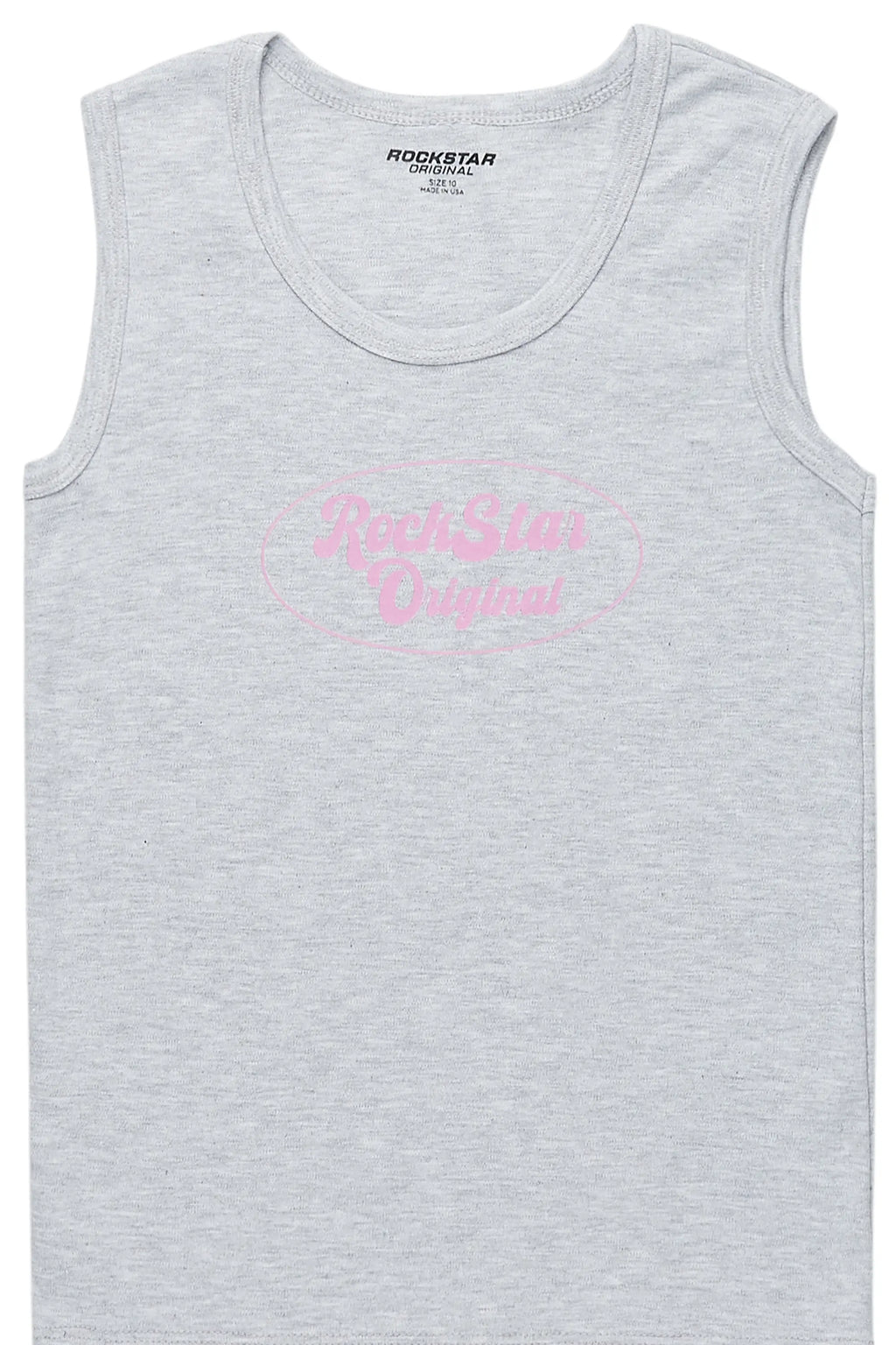 Girls Noir Heather Grey Tank Top