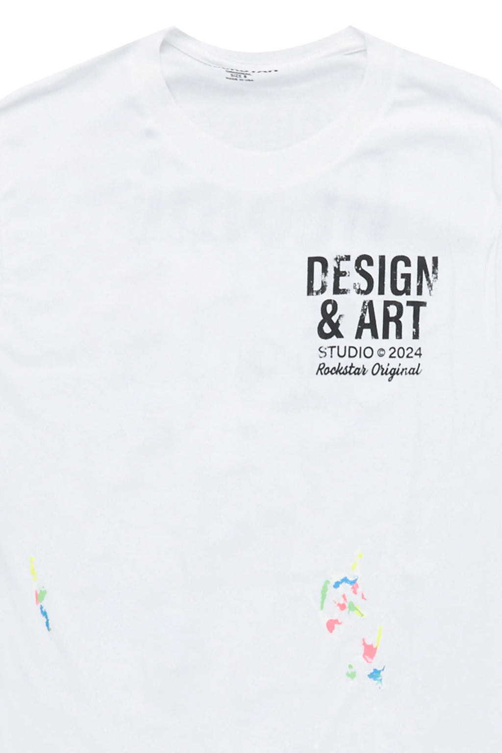 Boys Mancha White Graphic T-Shirt