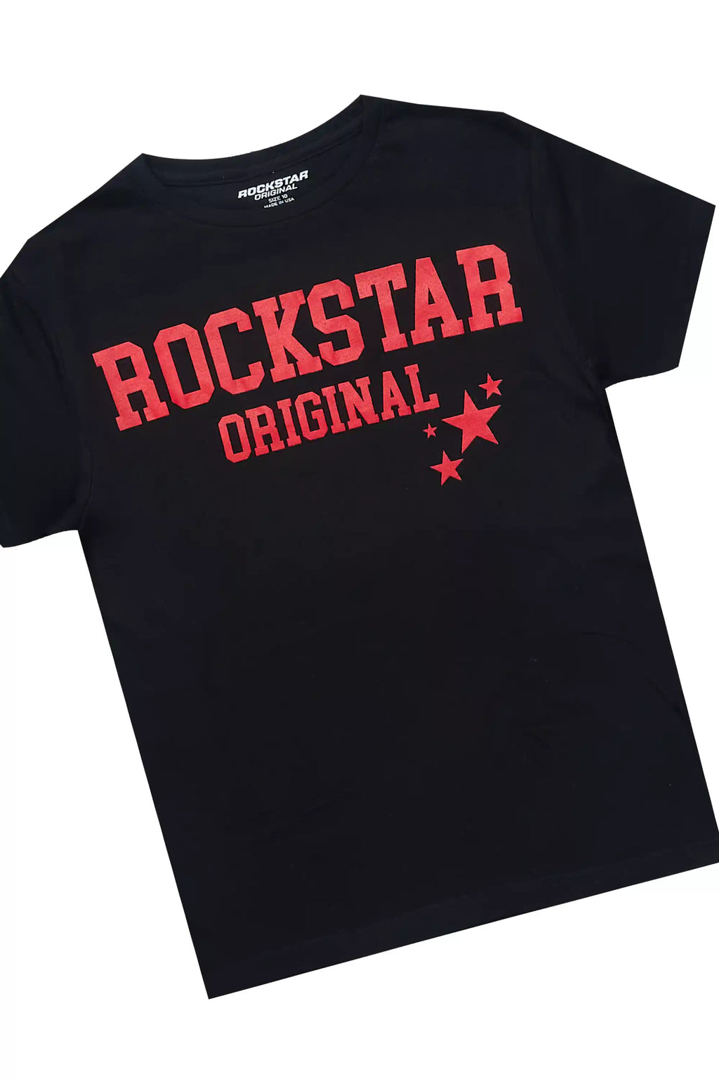 Boys Luton Red/Black T-Shirt/Mesh Short Set