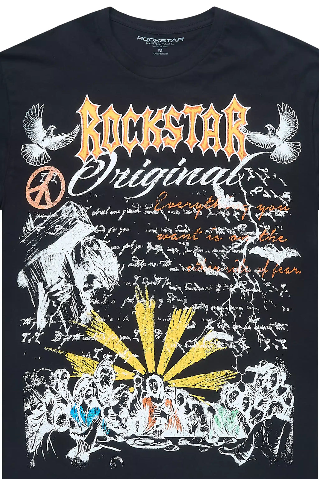 Super Sketch Black/Multi Oversized Graphic T-Shirt